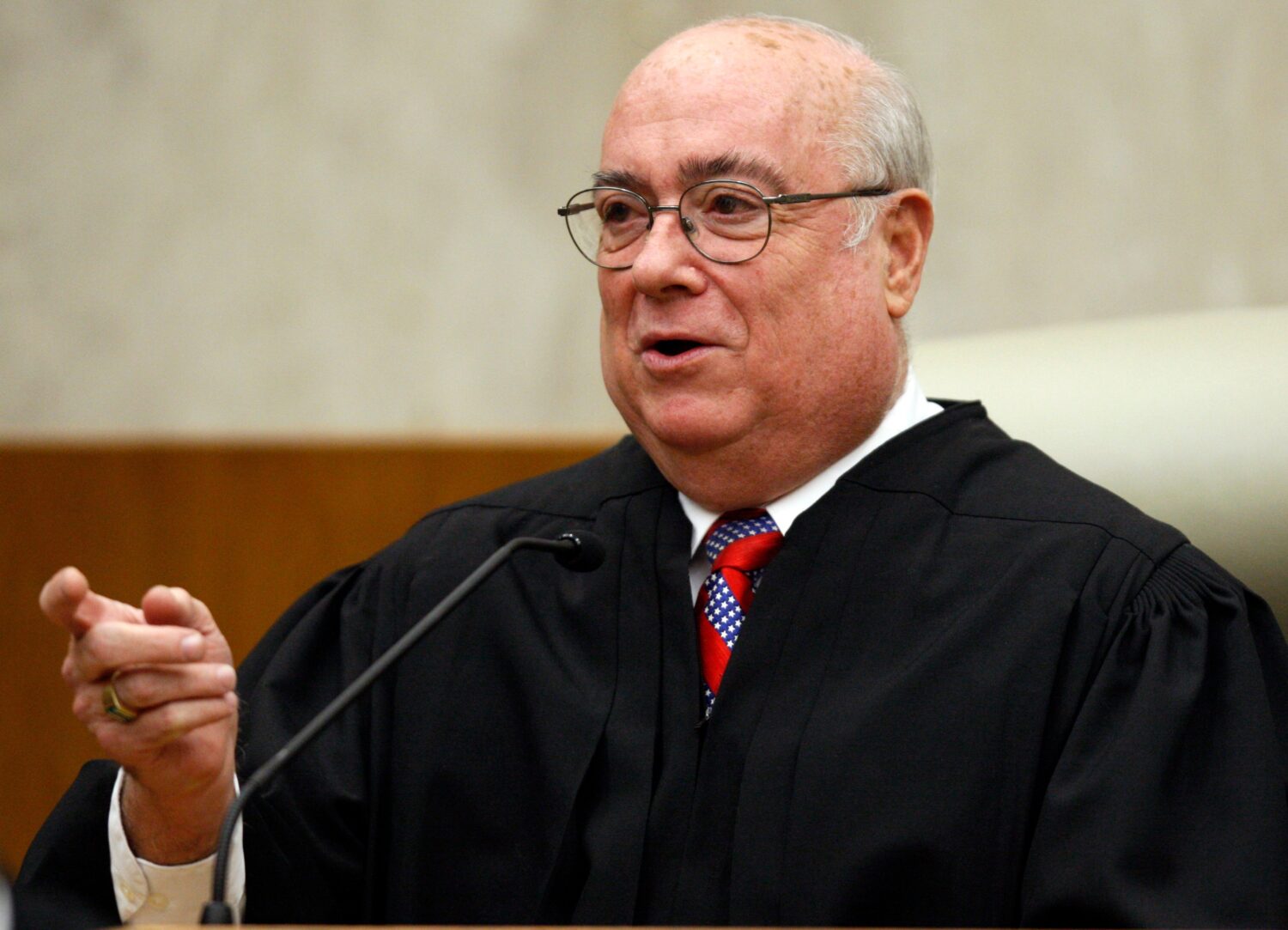 FILE - U.S. District Judge Royce C. Lamberth is seen during a ceremony at the federal courthouse in...
