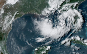 Tropical depression nearing US Gulf Coast set to become a tropical storm, forecasters say