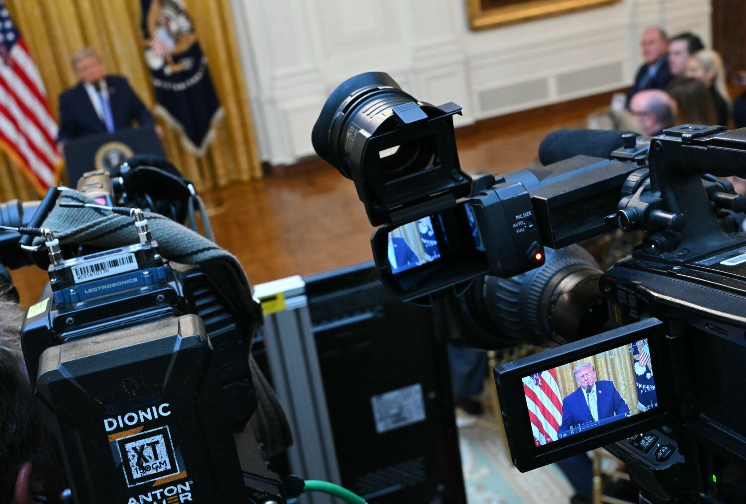 President Donald Trump speaks in the East Room of the White House, Thursday, July 16, 2026, in Wash...
