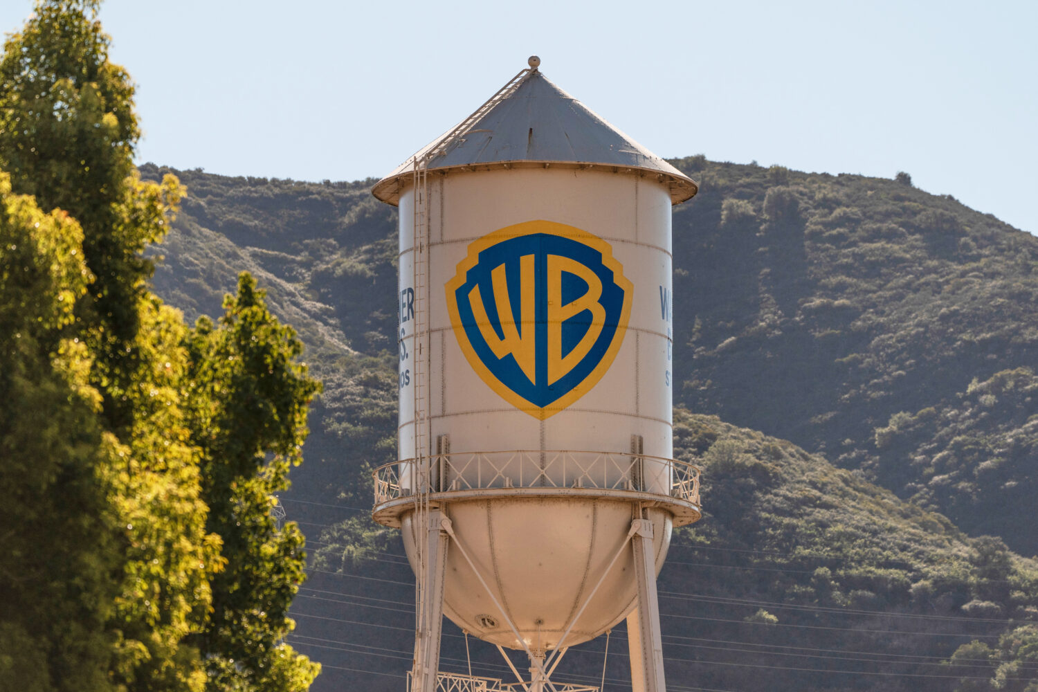 FILE - The Warner Bros. water tower appears at Warner Bros. Studios in Burbank, Calif., on Dec. 5, ...