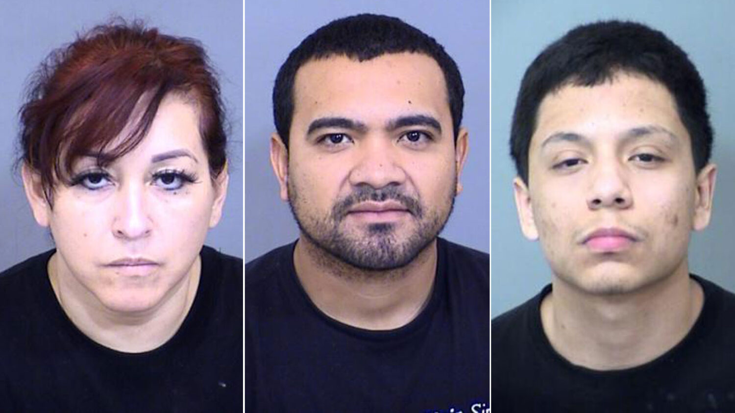 From left, Berenice Nafarrate, Leonel Armenta-Perez and Marcial Valenzuela-Hernandez were convicted...
