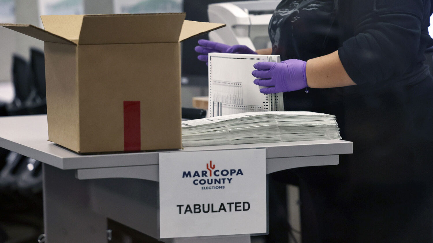Over 99% of all ballots cast for Tuesday’s election in Maricopa County were tabulated by Wednesda...