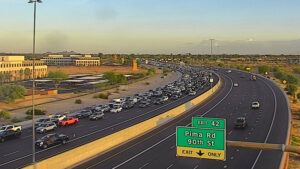 Southbound Loop 101 Pima Freeway closed in Scottsdale after crash
