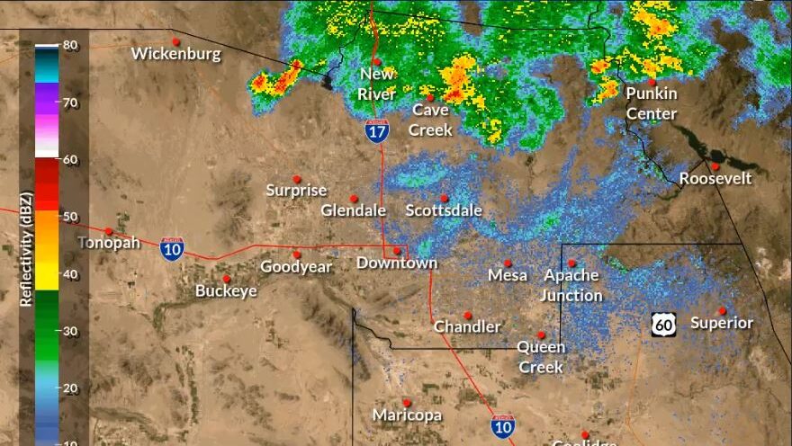 Flash flood warning issued for Cave Creek north of Phoenix - KTAR