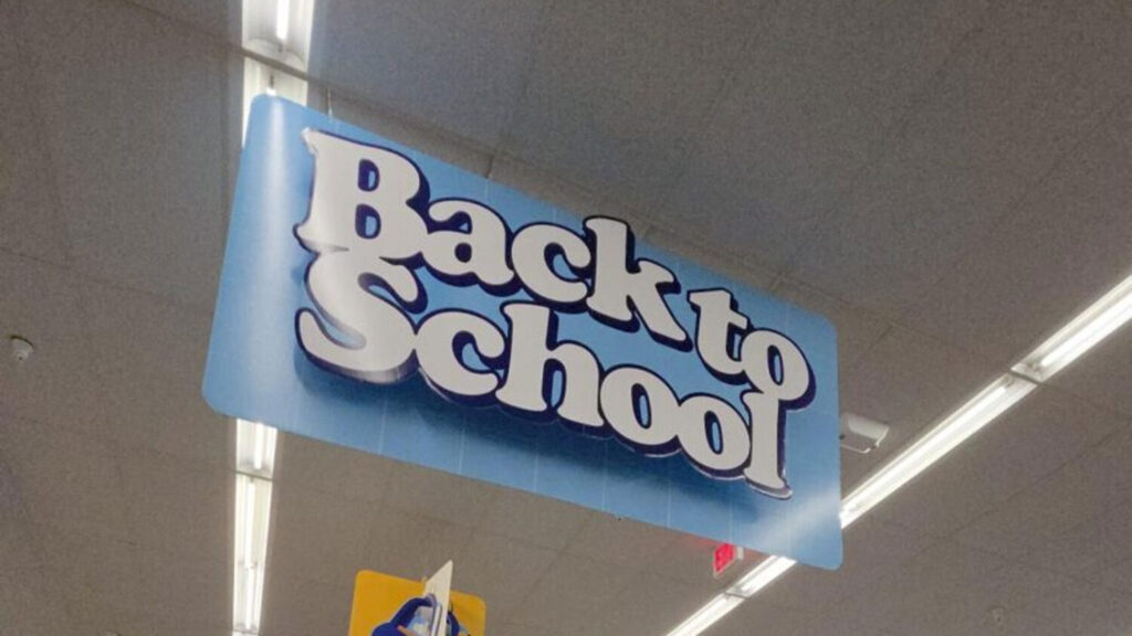 QR codes and a backpack giveaway can help families get ready for the start of classes. (KTAR News photo/Shira Tanzer)