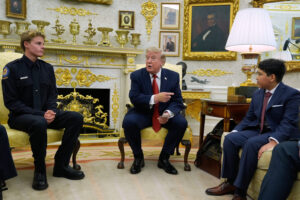 Teen lifeguard and boy he rescued are honored at White House after Trump saw dramatic viral video