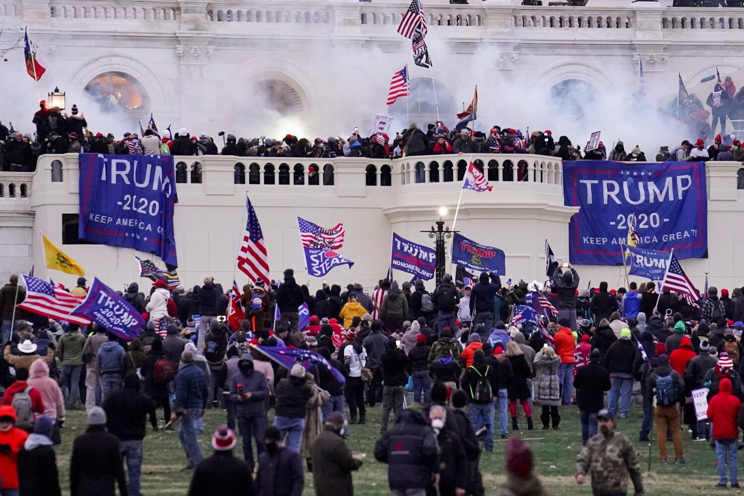 FILE - Rioters supporting President Donald Trump storm the Capitol in Washington, Jan. 6, 2021. (AP...