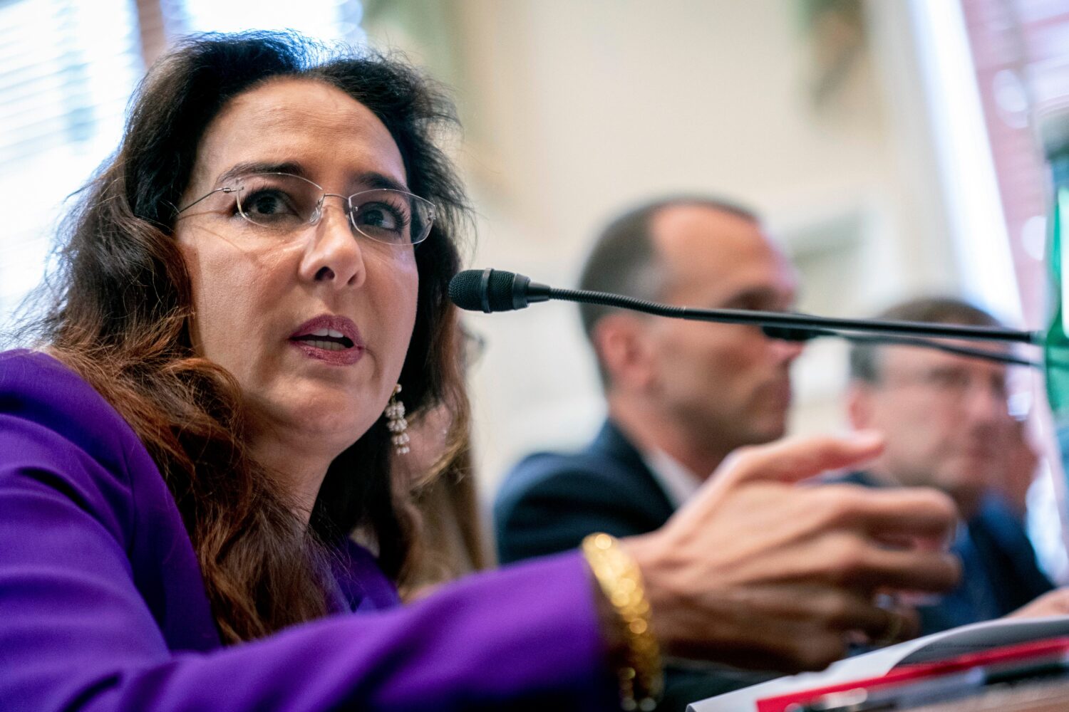 FILE - Former Trump campaign lawyer Harmeet Dhillon appears at a House Committee on House Administr...
