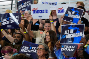 Democratic primary turnout has soared in some states. Can it carry over to November?