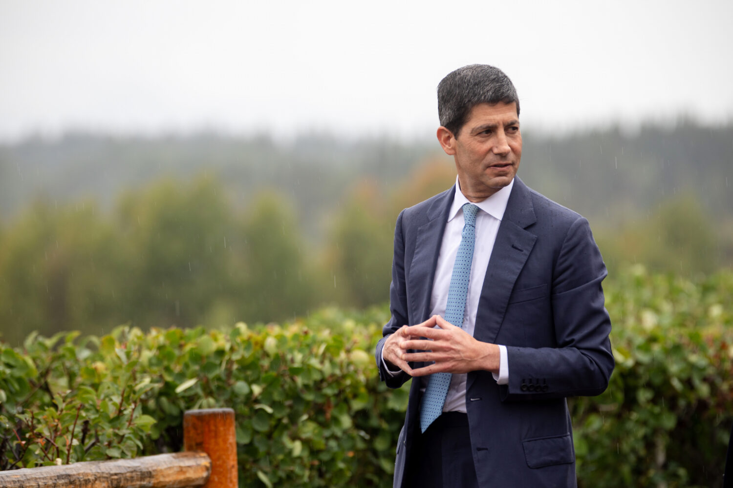 Fed Chair Kevin Warsh arrives at the annual Jackson Hole Economic Policy Symposium on Friday, Aug. ...
