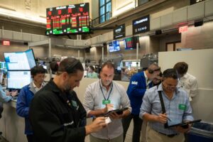Pressure builds anew in the bond market as oil prices jump. US stocks fall slightly