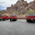 Fire crews responded around 11 a.m. to the Echo Canyon Trailhead. (Phoenix Fire Department)