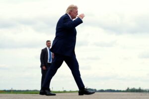 Trump is making a rare Western trip to talk about the economy, something polls show he’s weak on
