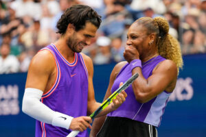 Top tennis stars team up for the U.S. Open mixed doubles tournament, in photos