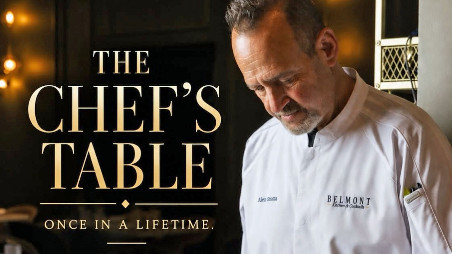 Belmont Kitchen & Cocktails and chef Alex Stratta are offering a $1,000 dining experience called Ch...