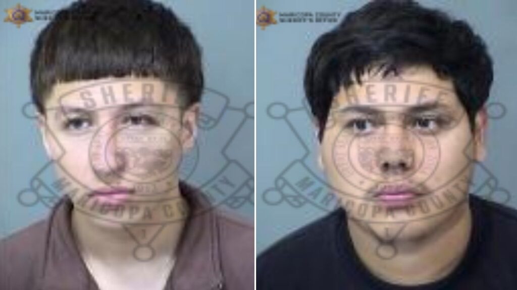 Two men were arrested Friday in connection with a Mesa shooting that left four people hospitalized on Monday, authorities said. 