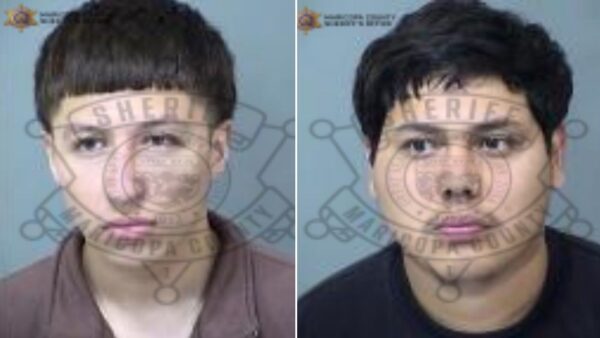 Two men were arrested Friday in connection with a Mesa shooting that left four people hospitalized on Monday, authorities said. 