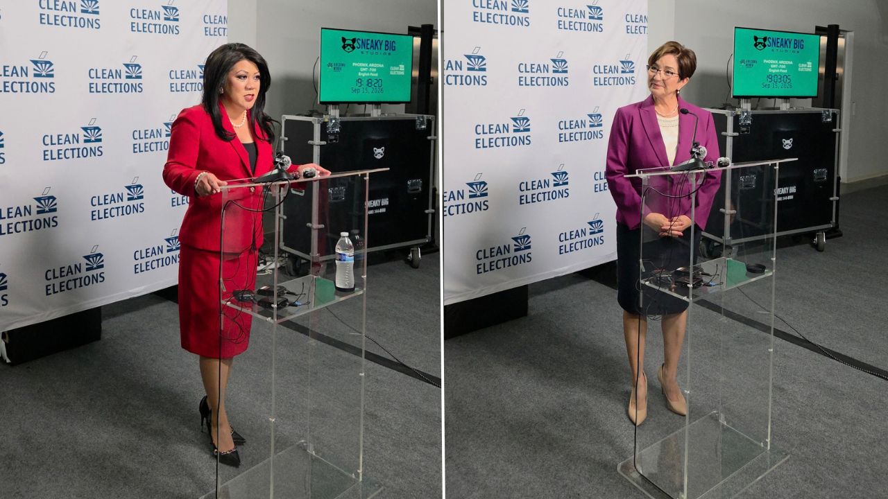 Arizona superintendent of public instruction candidates Republican Kimberly Yee and Democrat Teresa...
