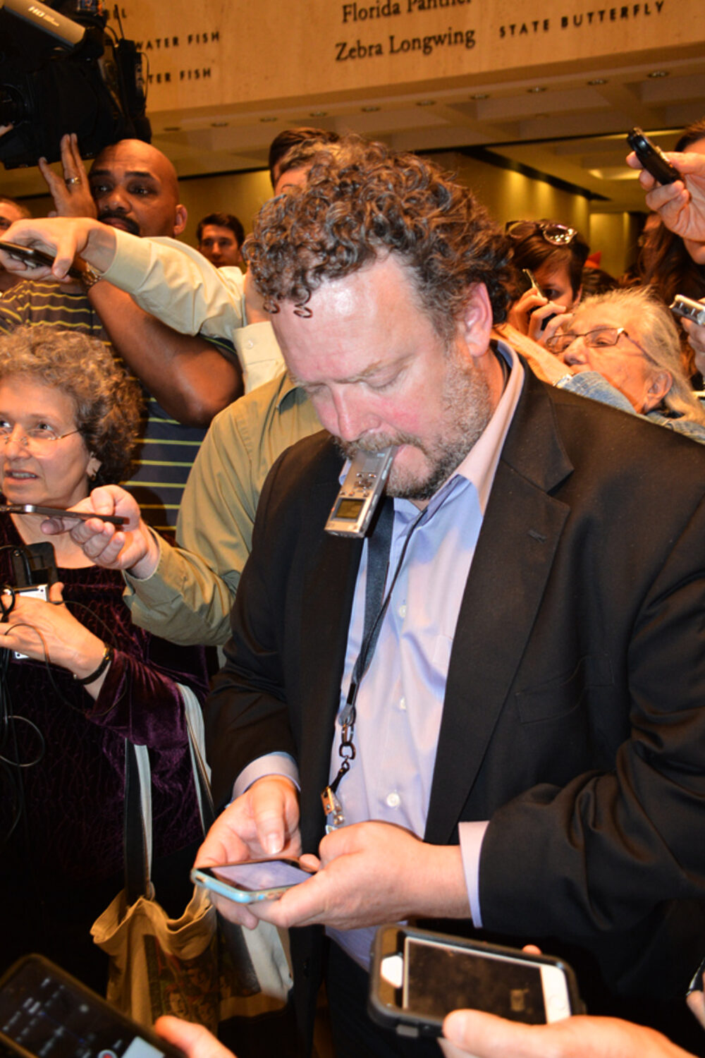 In this photo provided by the State Archives of Florida, Associated Press reporter Brendan Farringt...