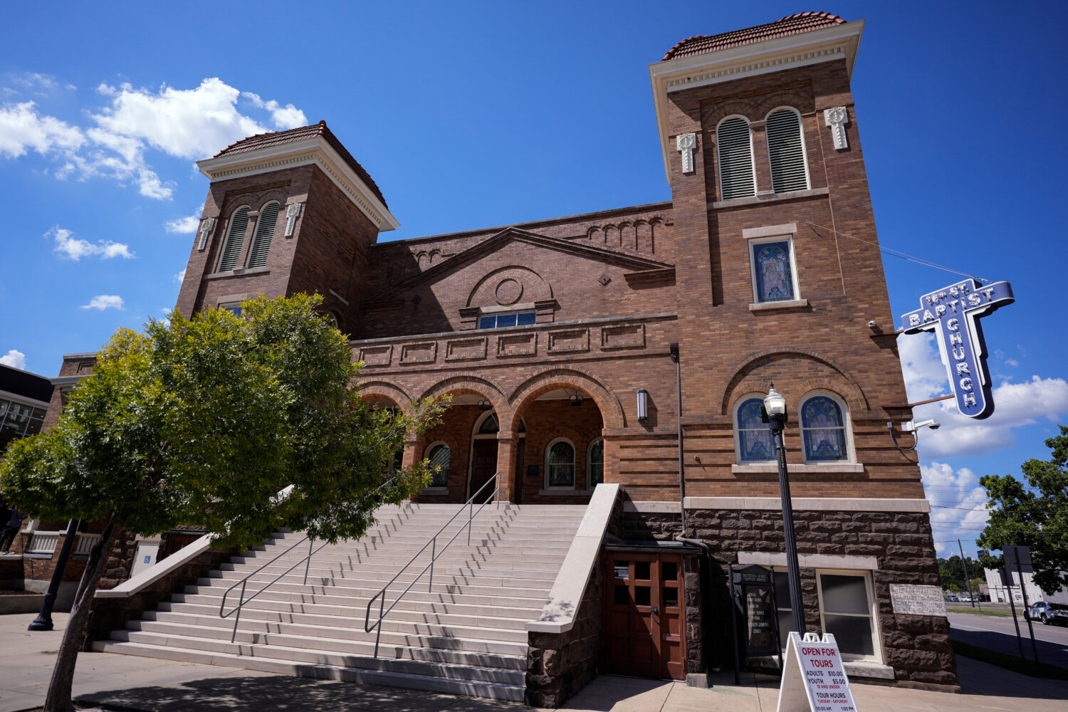 The 16th Street Baptist Church is seen Sept. 9, 2026, in Birmingham, Ala. (AP Photo/Mike Stewart)Cr...