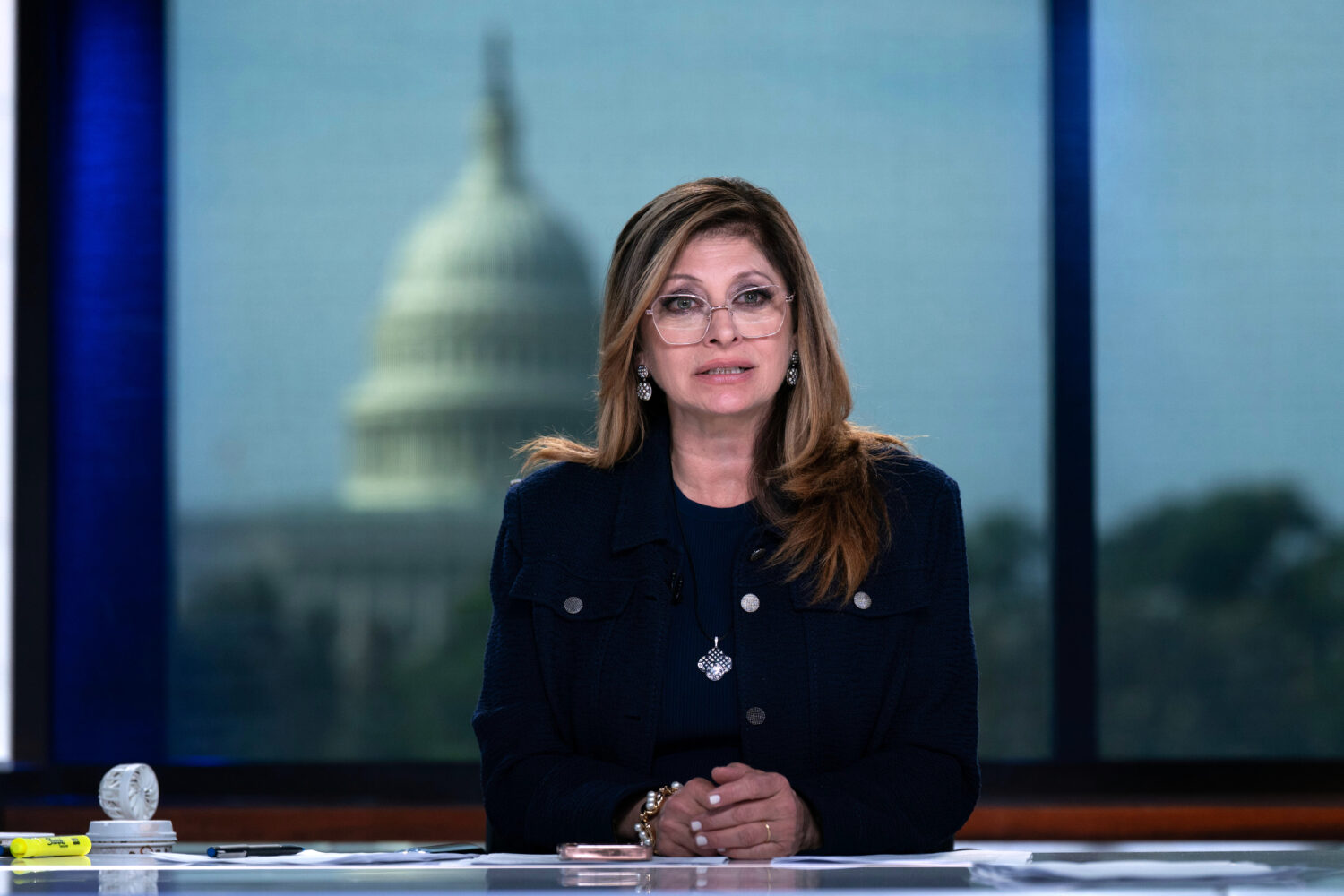 FILE - FOX Business Network's Mornings with Maria show anchor Maria Bartiromo, speaks during an int...