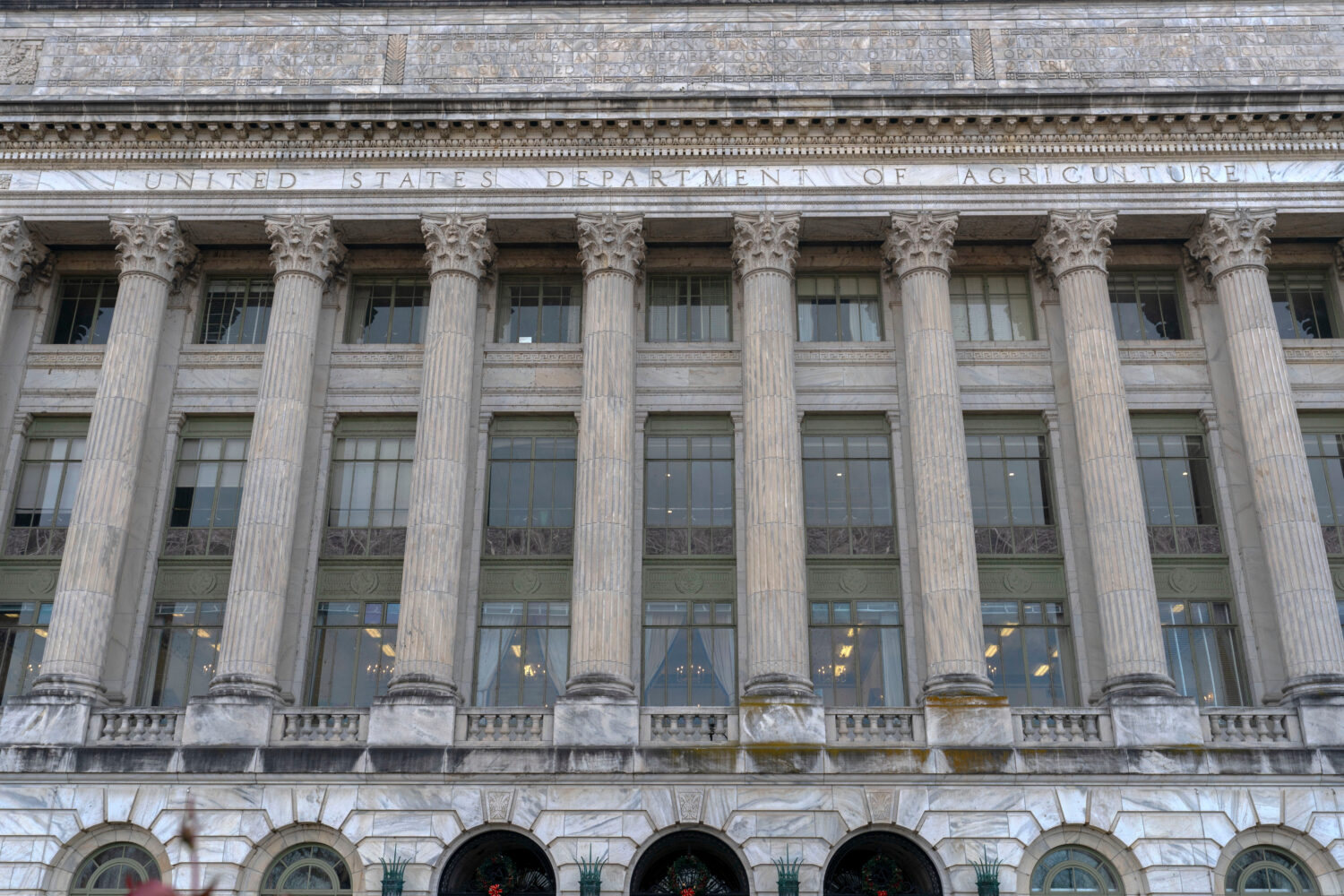 FILE - The U.S. Department of Agriculture building is seen in Washington on Dec. 7, 2024. (AP Photo...