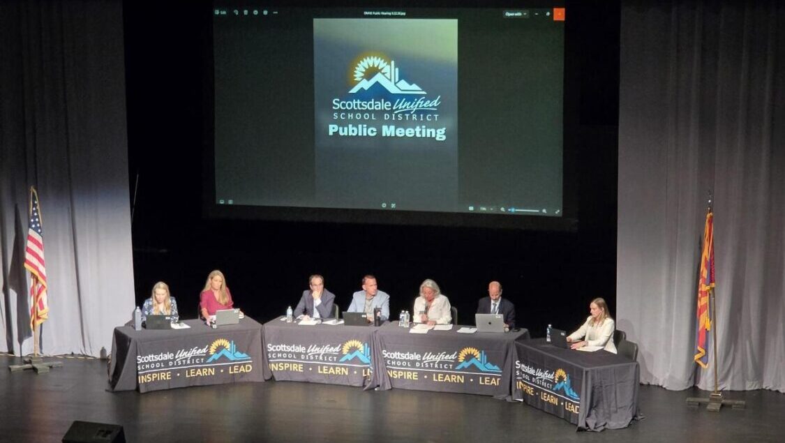 Parents shared their opinions on Scottsdale Unified School District's school closure options during...