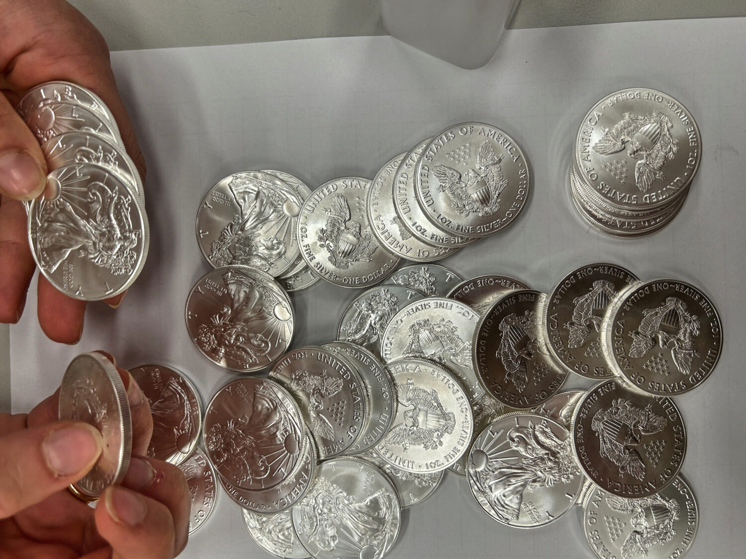 This handout photo released by Norwegian economic crime investigators on Thursday, Sept. 17, 2026, ...
