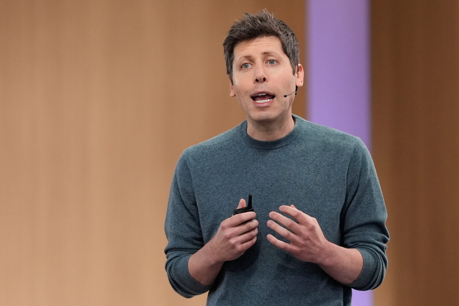 Open AI CEO Sam Altman speaks at the OpenAI DevDay 2026 conference, Tuesday, Sept. 29, 2026, in San...