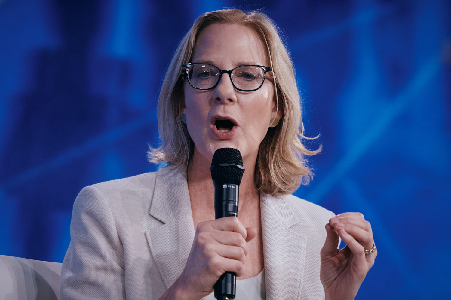 Heather Gerken, President of Ford Foundation, speaks during the Clinton Global Initiative, Tuesday,...