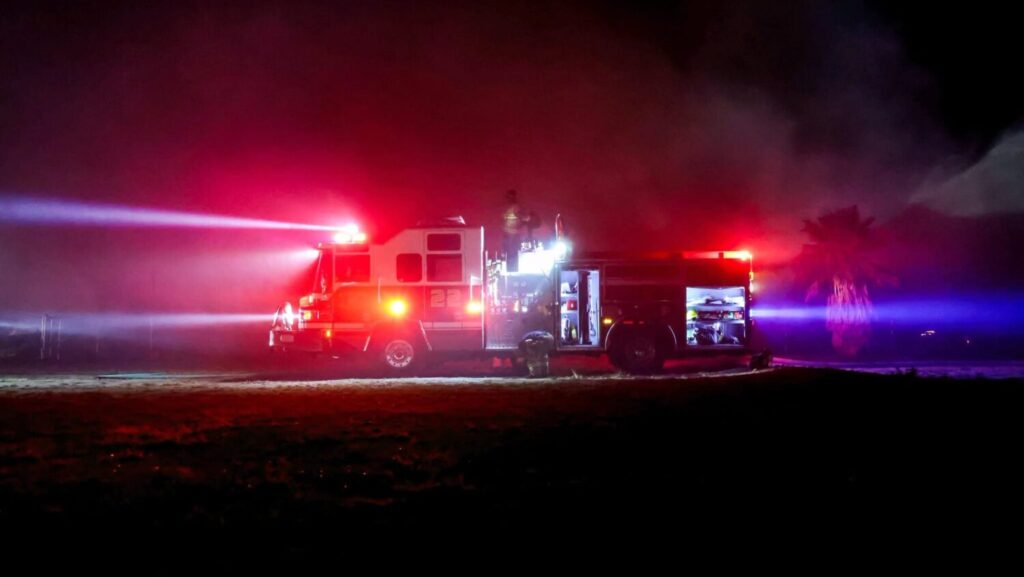 A car crashed off the side of South Mountain in Phoenix on Monday night, authorities said. 