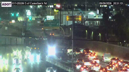 Southbound I-17 closed in Phoenix on Wednesday night due to a crash, authorities said. 