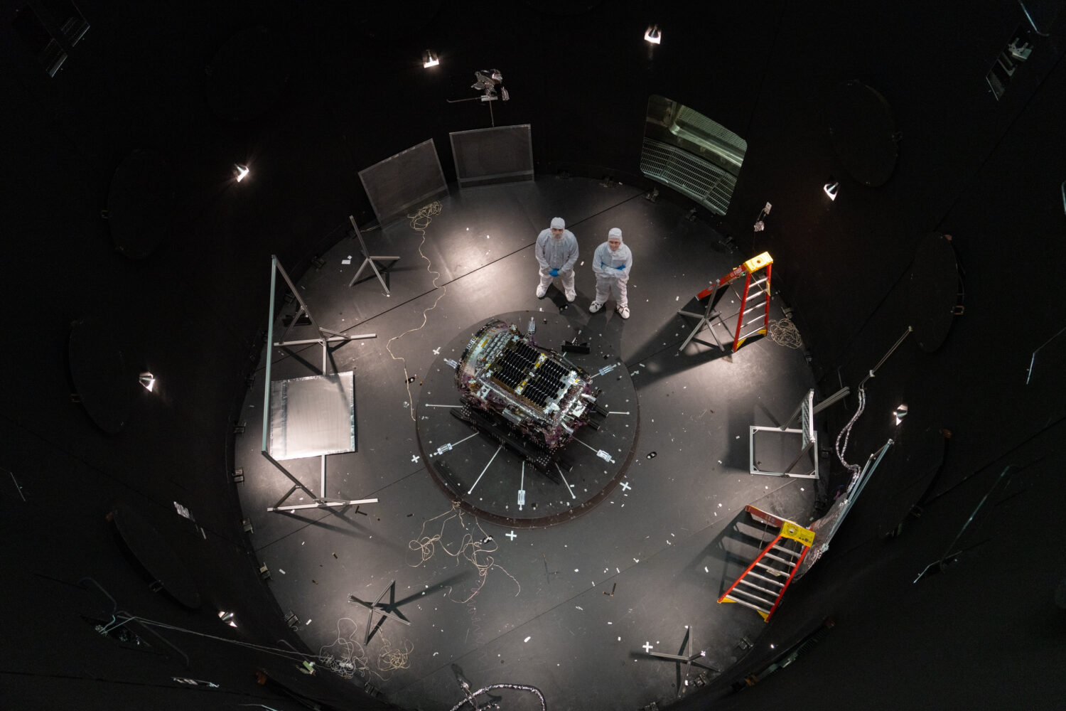 FILE - This photo provided by NASA shows Kieran Wilson, LINK's principal investigator, and Hunter R...