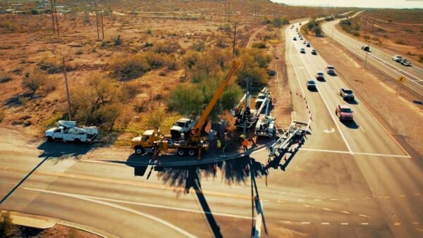 Freeway closures and lane restrictions will affect Valley drivers Sept. 25-28 as crews work on widening, paving and bridge projects. (Photo via ADOT)