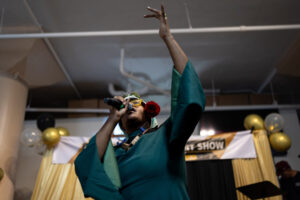 At a talent show on Los Angeles’ Skid Row, the performers are all part of the homeless community