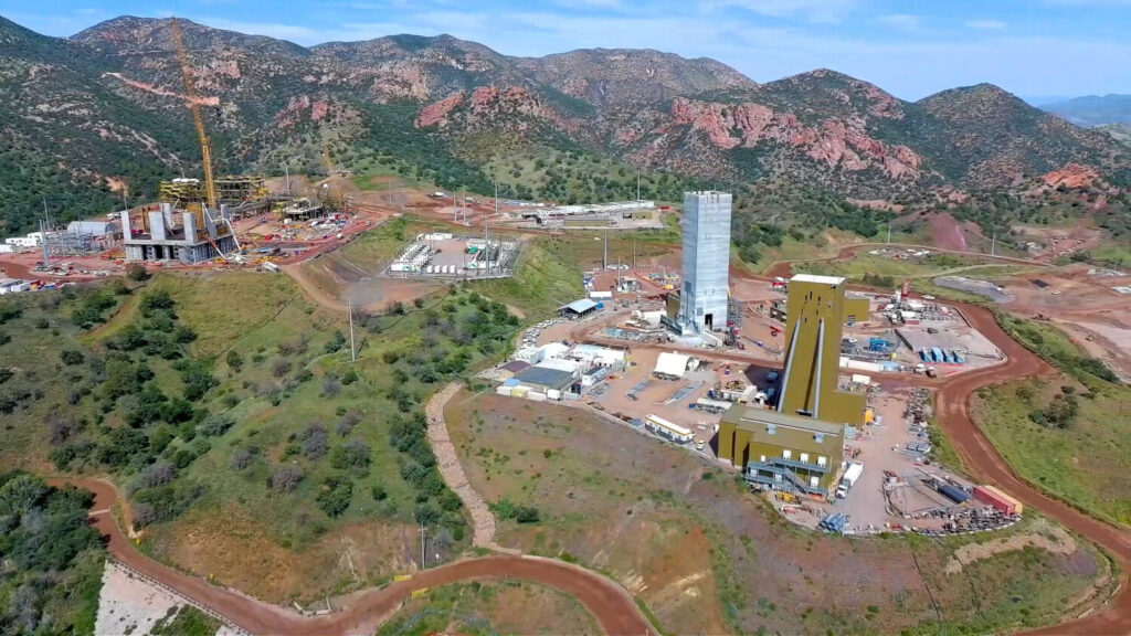 An aerial view of the South32 Hermosa mine under construction (Photo courtesy of South32)