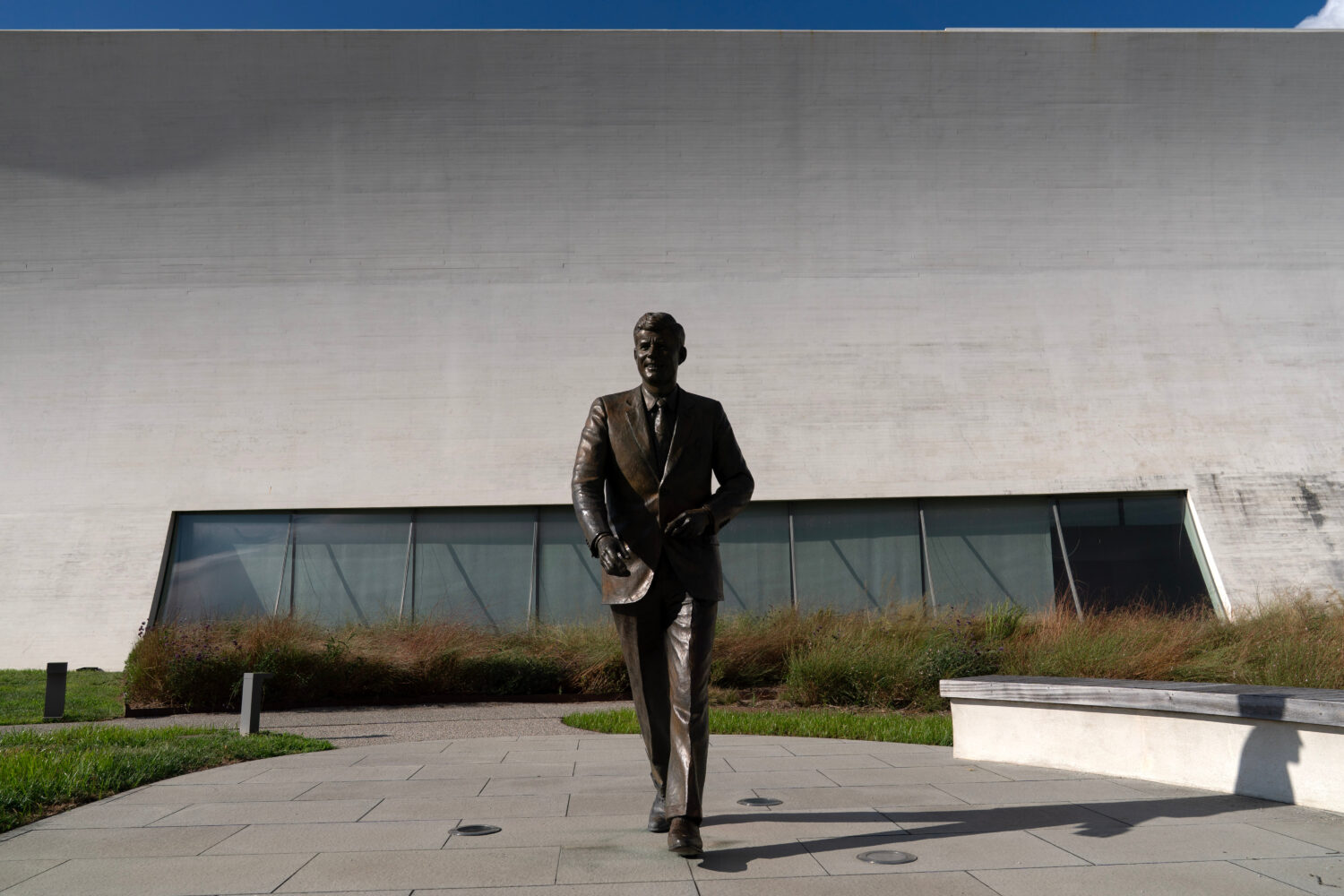 An sculpture of President John F. Kennedy is seen at The John F. Kennedy Center for the Performing ...
