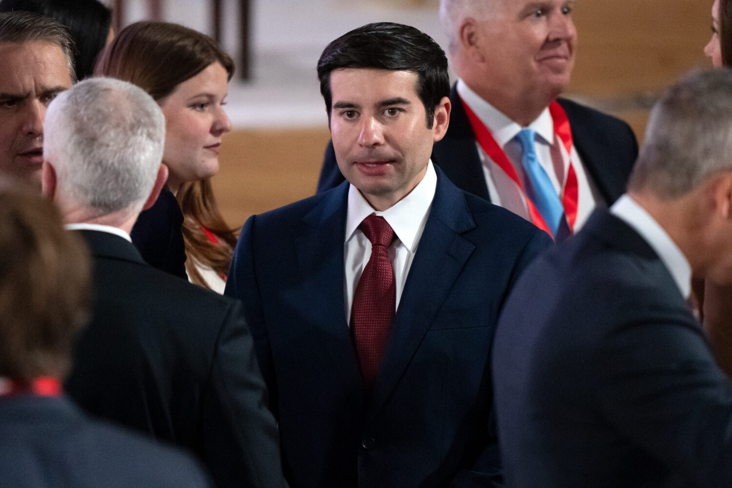 Acting Secretary of Labor Keith Sonderling arrives before an event to mark the launch of the Americ...