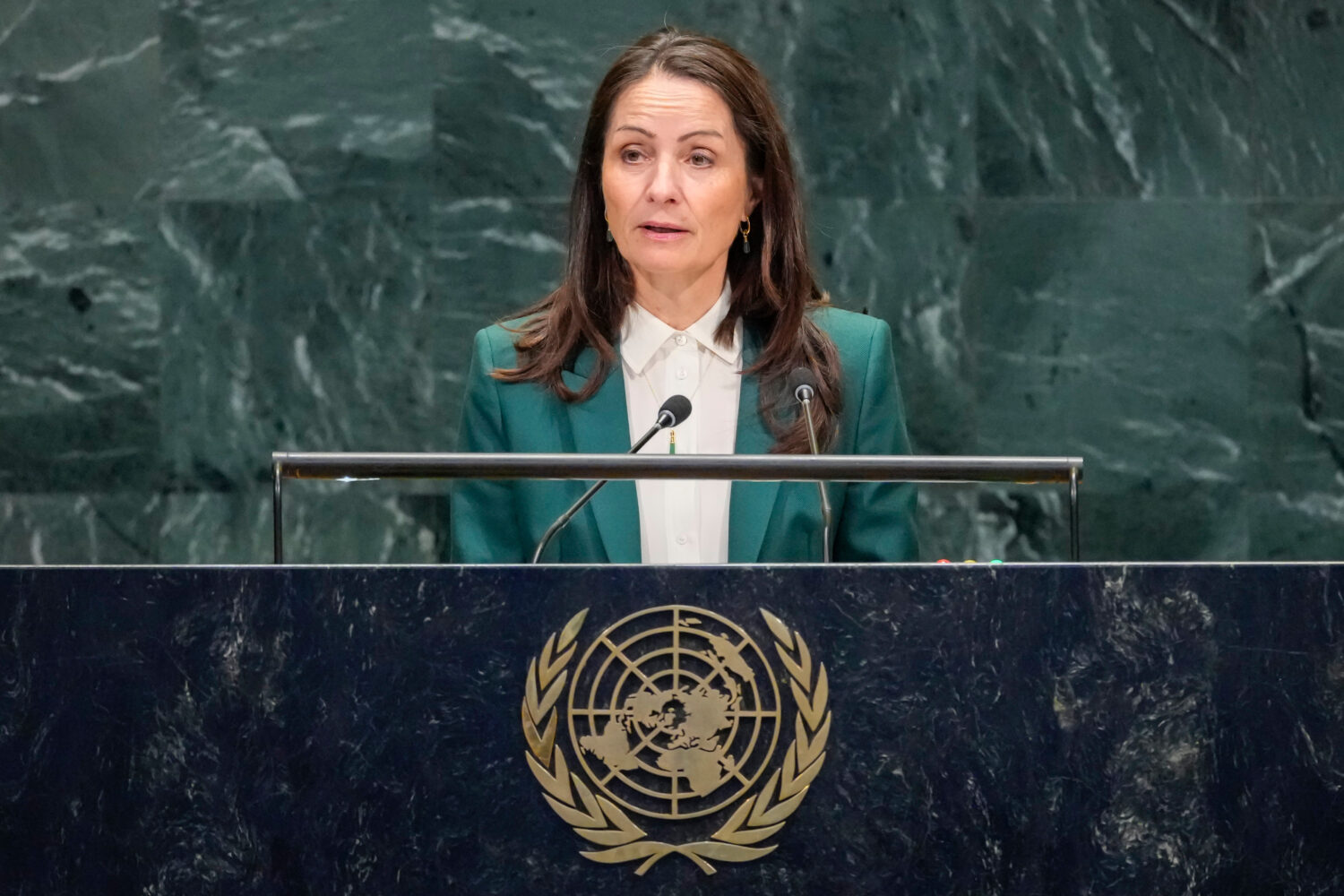 Denmark's Permanent Representative to the United Nations Christina Markus Lassen addresses the 81st...