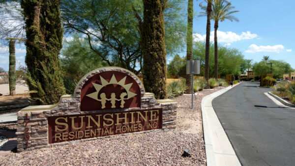 The Sunshine Residential Homes headquarters in Glendale, Arizona