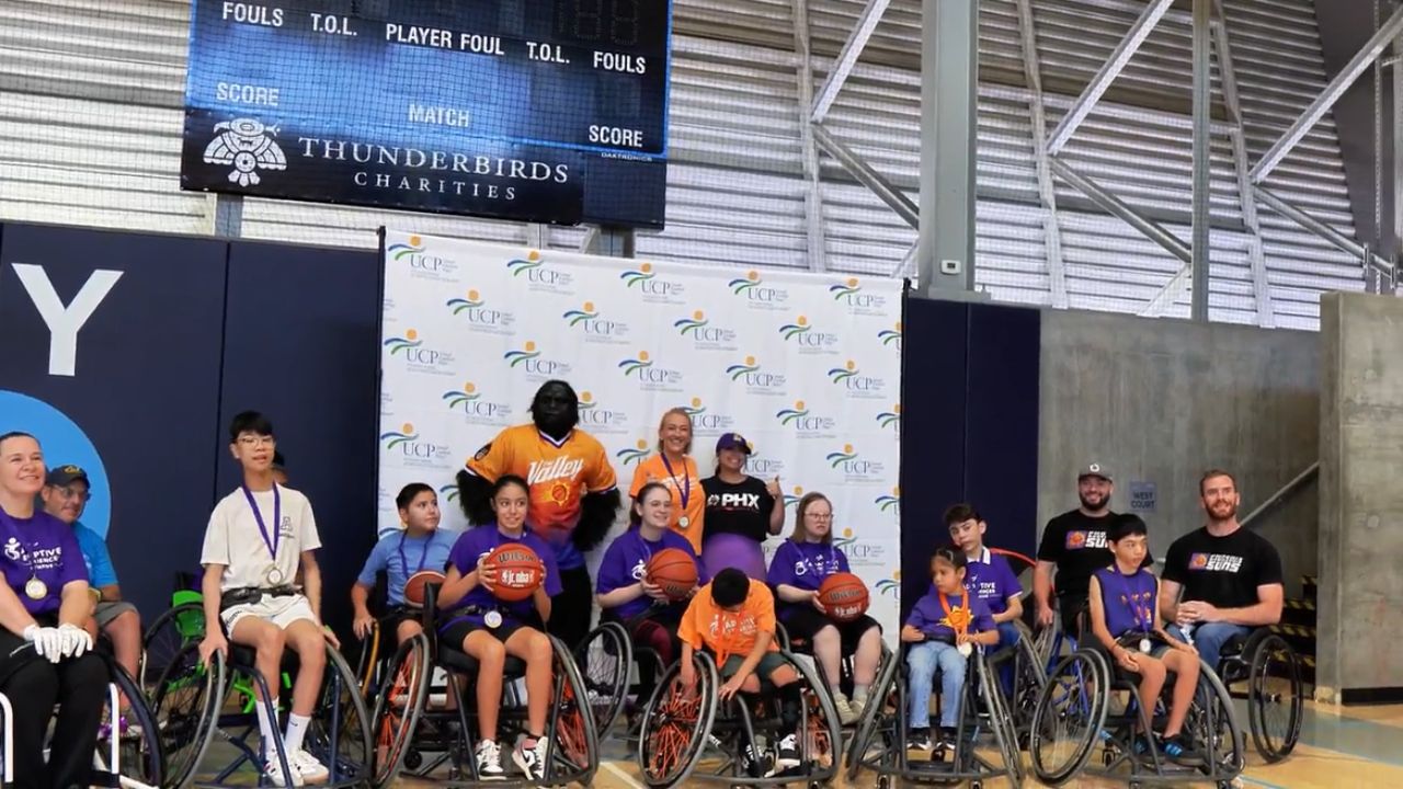 About 30 adults with physical and intellectual disabilities had the opportunity to learn basic bask...