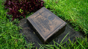 Burglars swipe bronze name plates from Phoenix cemetery, items from nearby church