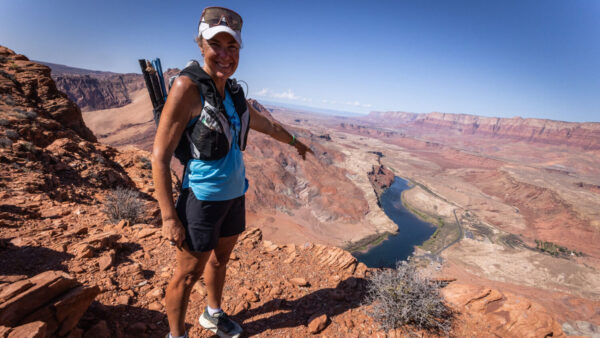 Mina Guli is running 2,000 miles in 100 days to spotlight the growing strain on the Colorado River. (Keep the River Running photo)