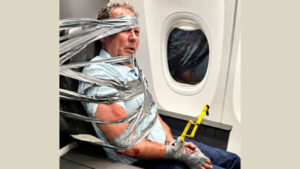 Arizona man who was duct-taped to seat during flight told court he didn’t remember anything