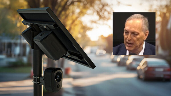 U.S. Rep. Andy Biggs thinks Flock cameras are too intrusive. (Flock Safety photo and screenshot)