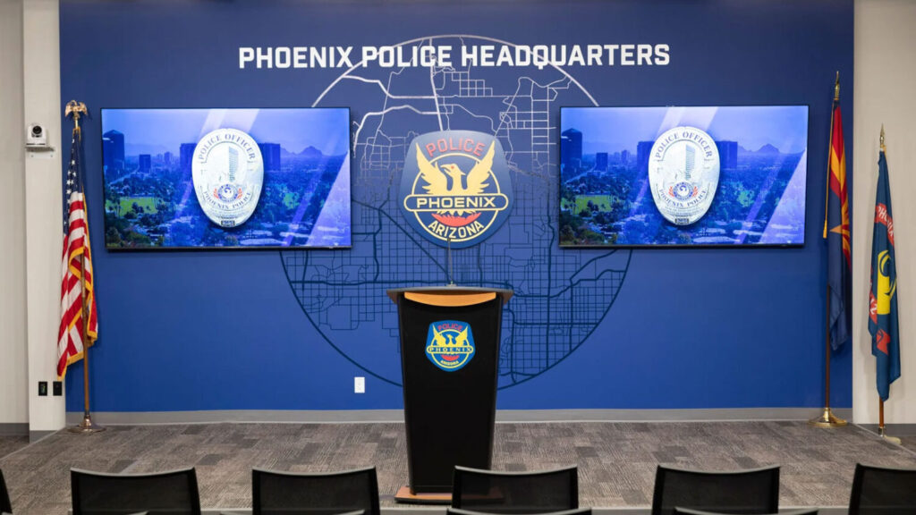 The Phoenix Police Department on Wednesday released the disciplinary records of two former officers who are facing charges related to an unreported traffic stop. (Phoenix Police Department photo)
