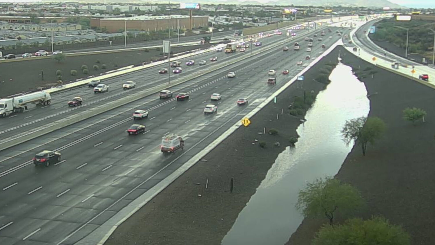 Thunderstorms created hazardous driving conditions for commuters across the Phoenix area on Tuesday...