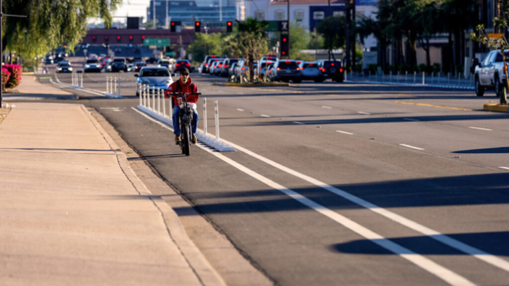 Bike lane project on Scottsdale Road in Tempe completed