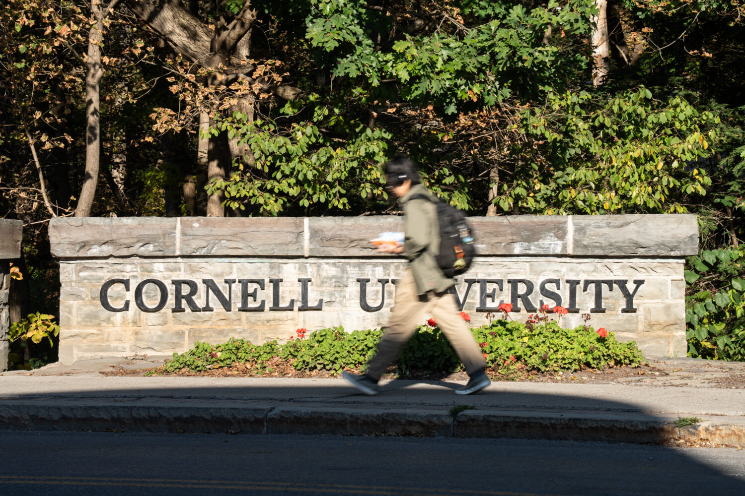 Students walk through Cornell University's campus, Wednesday, Oct. 7, 2026, in Ithaca, N.Y. (AP Pho...