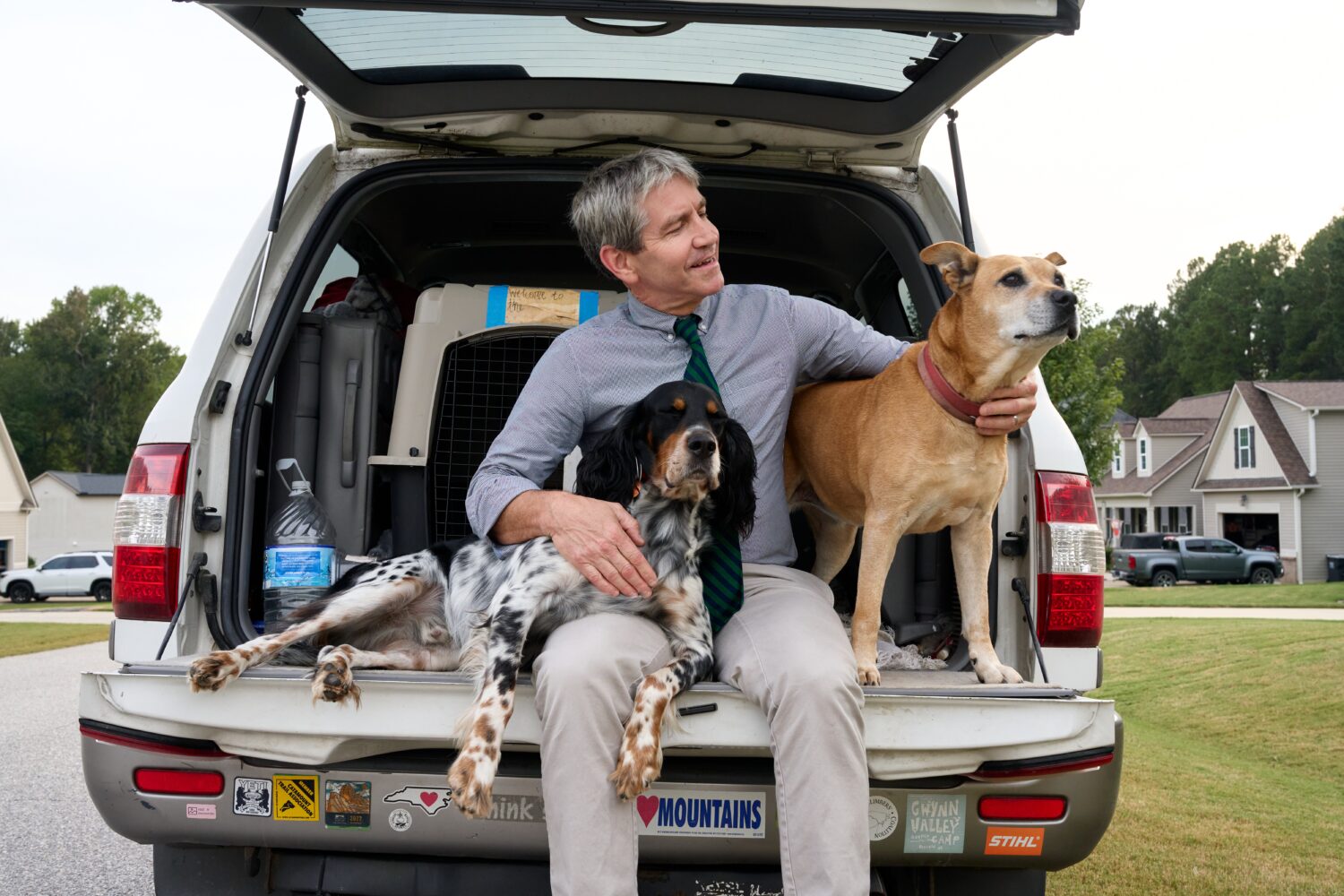 Paul Barringer, the Democratic nominee running for North Carolina's 13th Congressional District, po...
